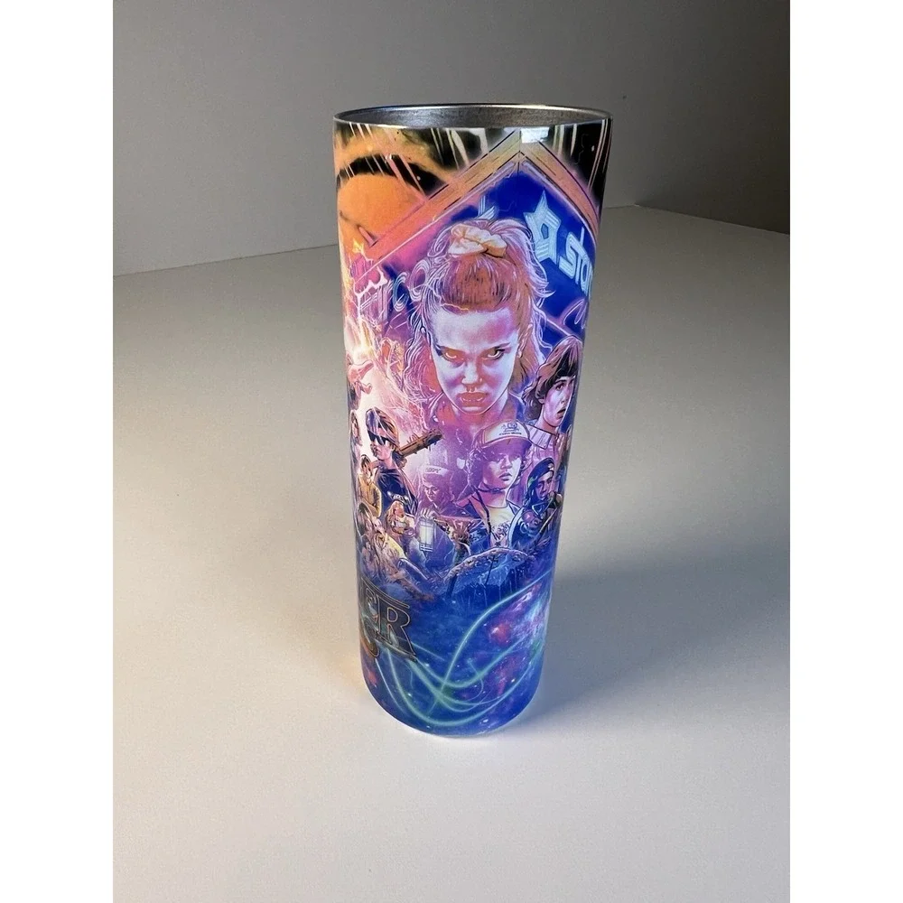 Stranger Things Tall‎ 20 oz Skinny Metal Tumbler